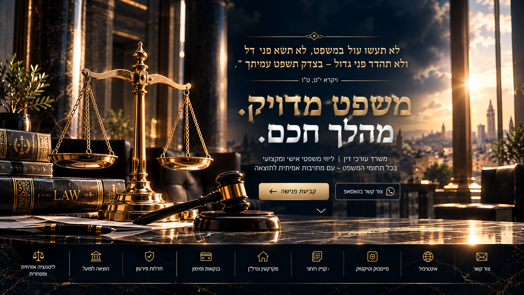 מאזני צדק תלת ממדיים להמחשת בחינה משפטית של ביטול עיקולים בהוצאה לפועל