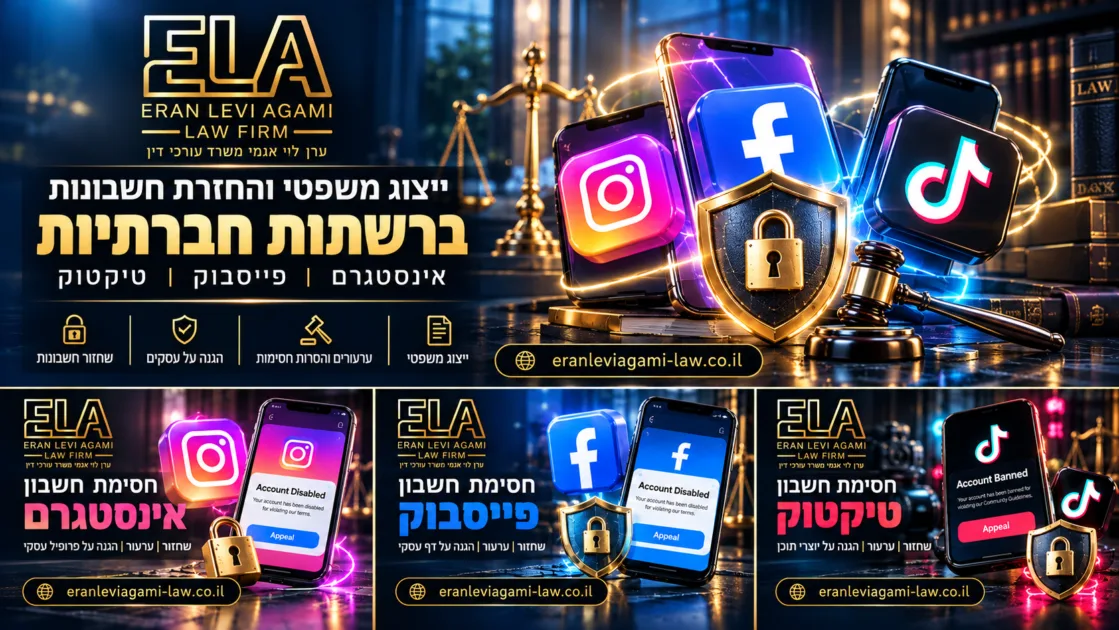 חסימת פייסבוק ושחזור חשבון בעיצוב תלת־ממדי